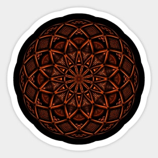 Copper gear mandala Sticker